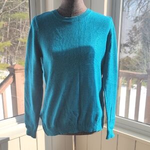 Talbots Vibrant Blue Crew Neck Sweater